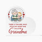 Grandma - Granddaughter Acrylic Heart