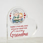 Grandma - Granddaughter Acrylic Heart