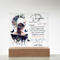 Timeless Love: Square Acrylic Plaque – A Heartfelt Gift from Mother to Daughter