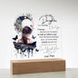 Timeless Love: Square Acrylic Plaque – A Heartfelt Gift from Mother to Daughter