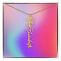 Birth Flower Name Necklace - 50% OFF and FREE Shipping!