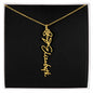 Birth Flower Name Necklace