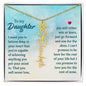 To My Daughter - Birth Month Blossom Bling - Personalized