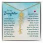 To My Daughter - Birth Month Blossom Bling - Personalized