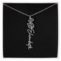 Birth Flower Name Necklace