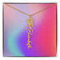 Birth Flower Name Necklace - 50% OFF and FREE Shipping!