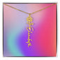 Birth Flower Name Necklace - 50% OFF and FREE Shipping!