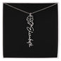 Birth Flower Name Necklace