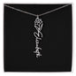 Birth Flower Name Necklace