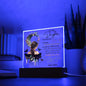 Timeless Love: Square Acrylic Plaque – A Heartfelt Gift from Mother to Daughter