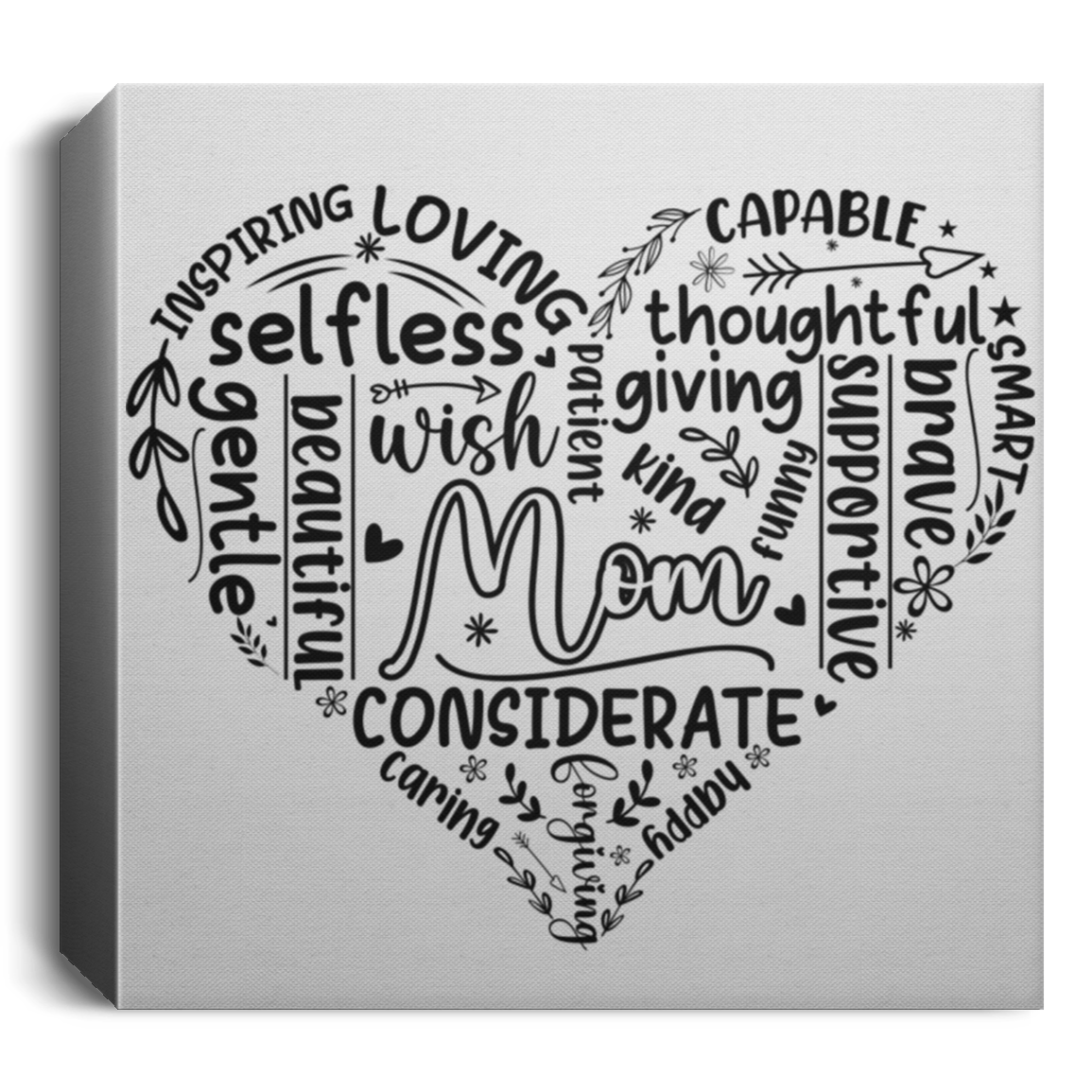 Mom - Deluxe Square Canvas 1.5in Frame