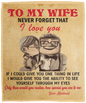 To My Wife | Cozy Plush Fleece Blanket - 50x60