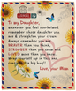 To My Daughter - Cozy Plush Blanket - 50x60