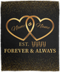 Personalized Forever & Always - Plush Blanket - 50x60
