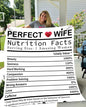 Perfect Wife | Cozy Plush Fleece Blanket - 50x60