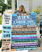 To My Wife | Cozy Plush Fleece Blanket - 50x60