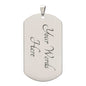 To My Badass Daughter | Dog Tag Chain | Optional Engraving