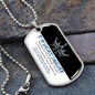 To My Badass Daughter | Dog Tag Chain | Optional Engraving