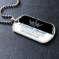 To My Badass Daughter | Dog Tag Chain | Optional Engraving