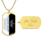 To My Badass Daughter | Dog Tag Chain | Optional Engraving