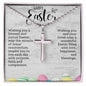 Happy Easter | Cross Necklace