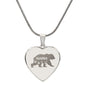 Mama Bear - Engraved Heart Necklace