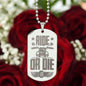 Ride or Die - Engraved Dog Tag Necklace