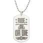 Ride or Die - Engraved Dog Tag Necklace