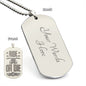 Ride or Die - Engraved Dog Tag Necklace