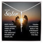 To My Sister | Faith Cross Necklace