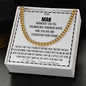 TO MY MAN - STRAIGHTEN YOUR CROWN - CUBAN LINK NECKLACE