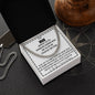 TO MY MAN - STRAIGHTEN YOUR CROWN - CUBAN LINK NECKLACE