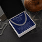To My Man | Promise Necklace | Cuban Link Chain for Him