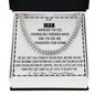TO MY MAN - STRAIGHTEN YOUR CROWN - CUBAN LINK NECKLACE