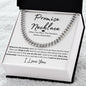 Promise Necklace | For Him | Cuban Link Chain