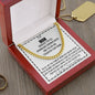 TO MY MAN - STRAIGHTEN YOUR CROWN - CUBAN LINK NECKLACE