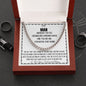 TO MY MAN - STRAIGHTEN YOUR CROWN - CUBAN LINK NECKLACE