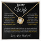 To My Wife | Love Knot Necklace
