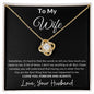 To My Wife | For Her | Love Knot Necklace