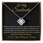To My Soulmate | For Her | Love Knot Necklace