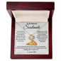 To My Soulmate | I Love You More Than Pizza | Love Knot Necklace