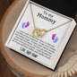 To My Mommy - Love, Baby Bump | Interlocking Hearts Necklace