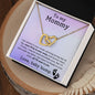 To My Mommy - Love, Baby Bump | Interlocking Hearts Necklace