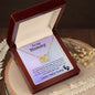 To My Mommy - Love, Baby Bump | Interlocking Hearts Necklace