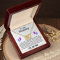 To My Mommy - Love, Baby Bump | Interlocking Hearts Necklace