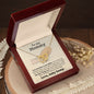 To My Mommy - Love, Baby Bump | Interlocking Hearts Necklace