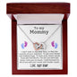 To My Mommy - Love, Baby Bump | Interlocking Hearts Necklace