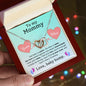 To My Mommy - Love, Baby Bump | Interlocking Hearts Necklace