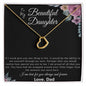 To My Daughter | Delicate Heart Necklace