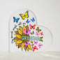 My Favorite People Call Me Grandma - Acrylic Heart Plaque